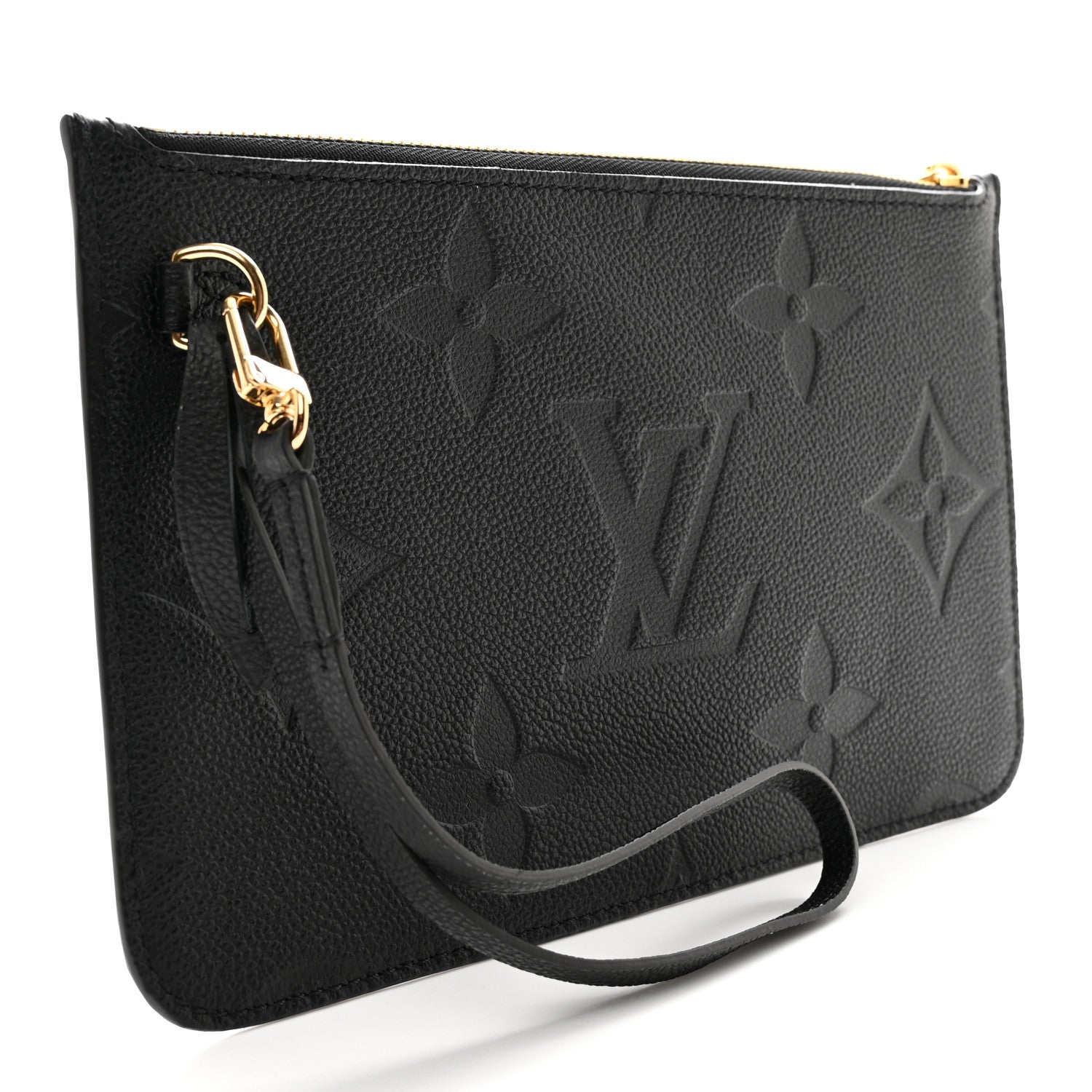 Louis Vuitton Empreinte Monogram Giant Neverfull MM Pochette Black 3 of 6
