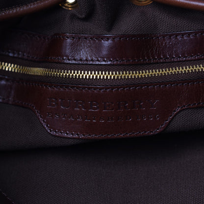 Burberry Canvas Mega Nova Check Large Warrior Tote Pale Beige 6 of 10