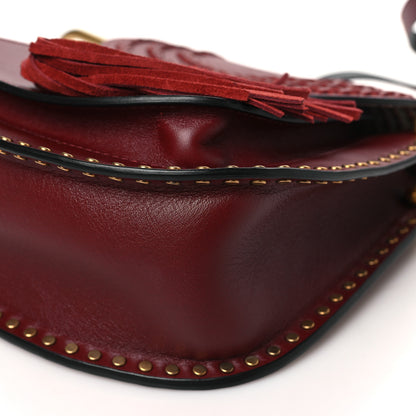 Chloe Calfskin Braided Small Hudson Shoulder Bag Sienna Red 10 of 10