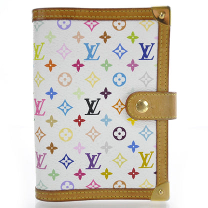 Louis Vuitton Monogram Multicolor Small Ring Agenda Cover White 1 of 7