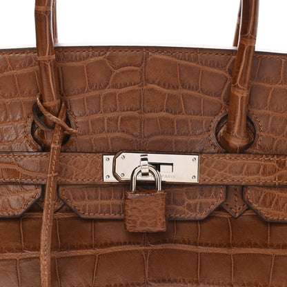 Hermes Matte Alligator Birkin 35 Alezan 10 of 10