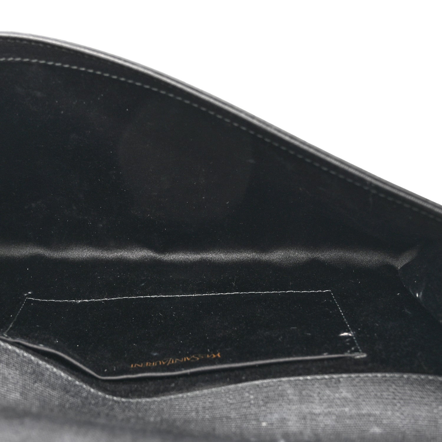 Saint Laurent Textured Calfskin Classic Y Ligne Clutch Black 5 of 11