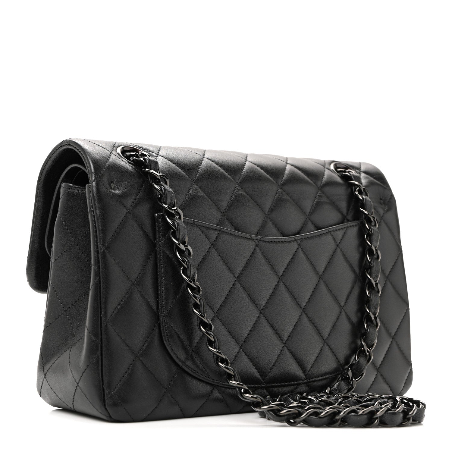 Chanel Lambskin Quilted Small Double Flap So Black 7 of 40