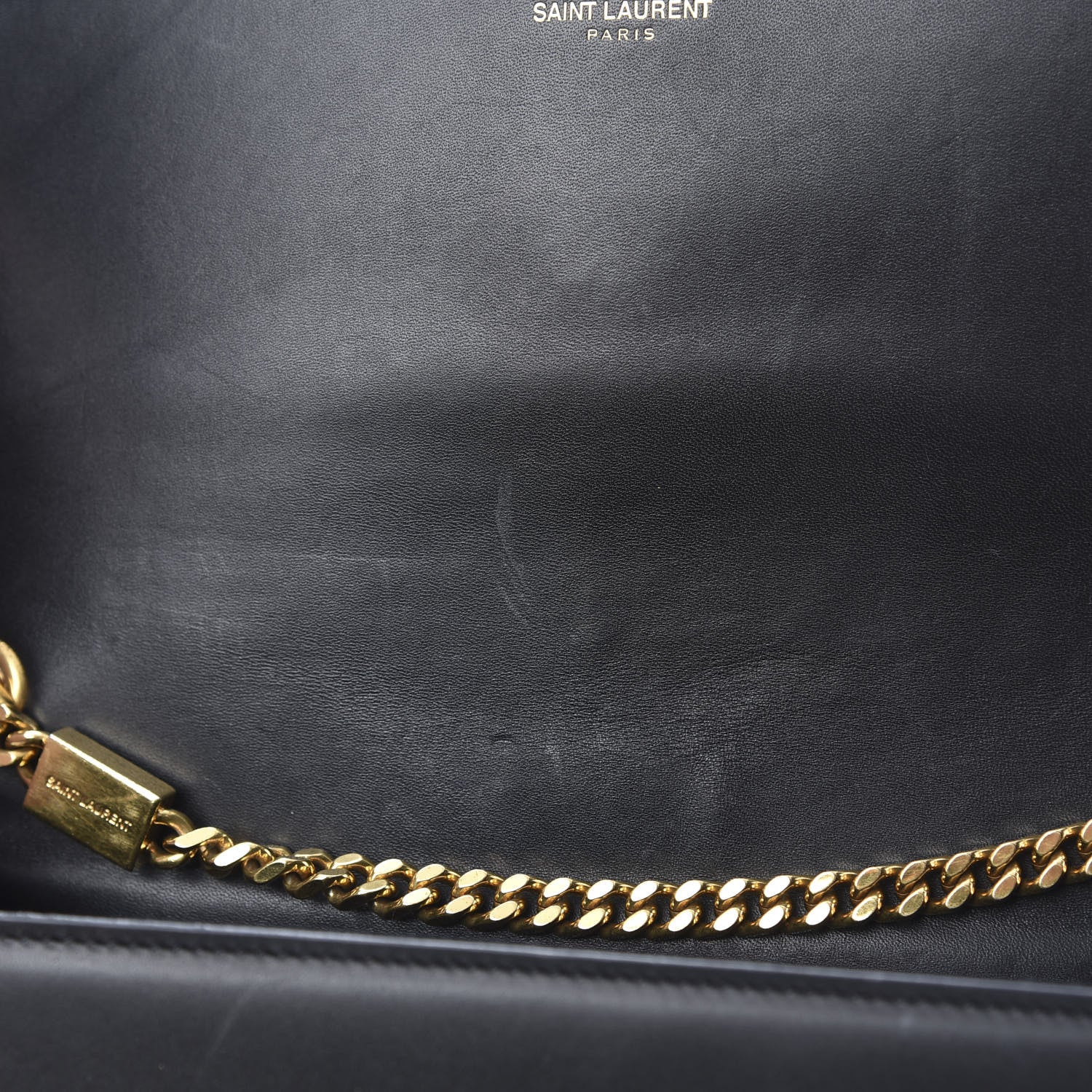 Saint Laurent Smooth Calfskin Medium Classic Monogram Kate Tassel Satchel Black 12 of 15