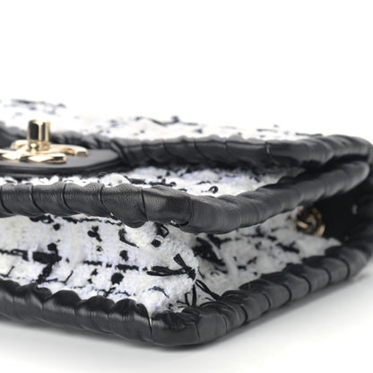 Chanel Tweed Braided Calfskin Mini My Own Frame Flap Grey Black 9 of 9