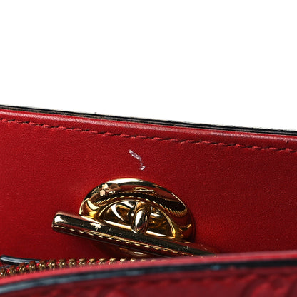 Gucci Guccissima Signature Medium Shoulder Tote Bag Red 14 of 15