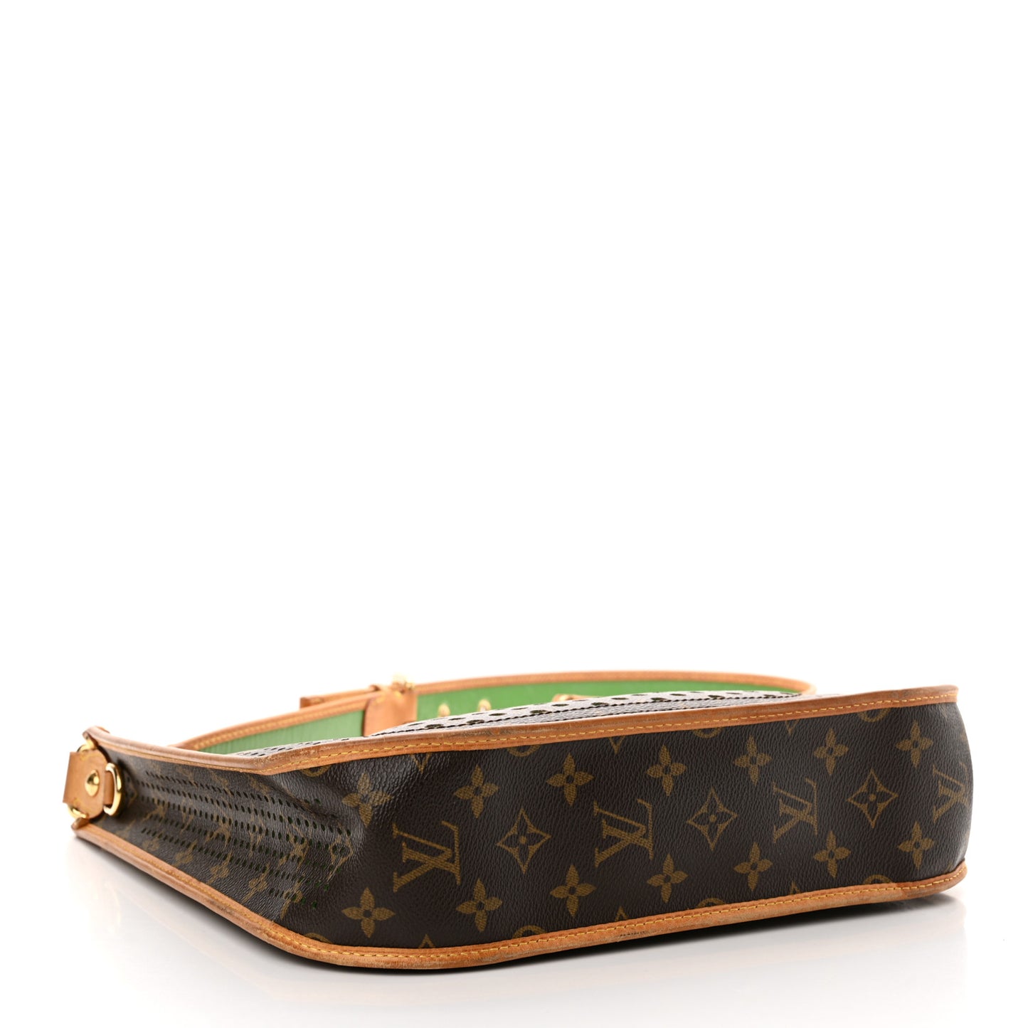 Monogram Perforated Musette Green