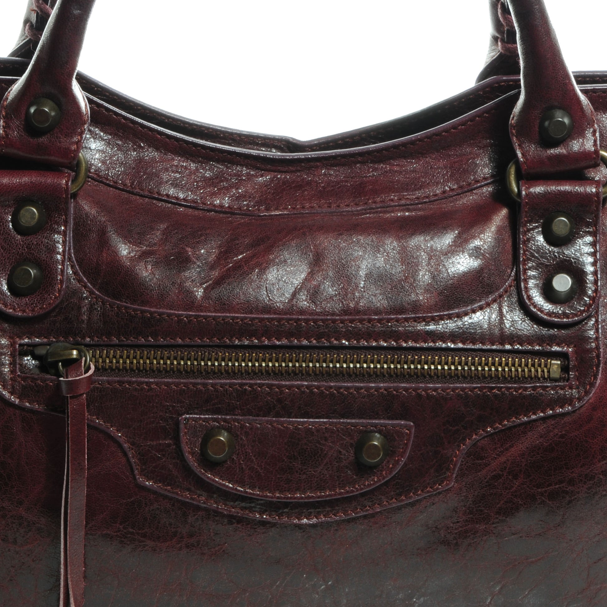 Balenciaga Chevre City Bordeaux 8 of 9