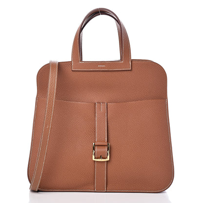 Hermes Taurillon Clemence Halzan 31 Gold 3 of 11