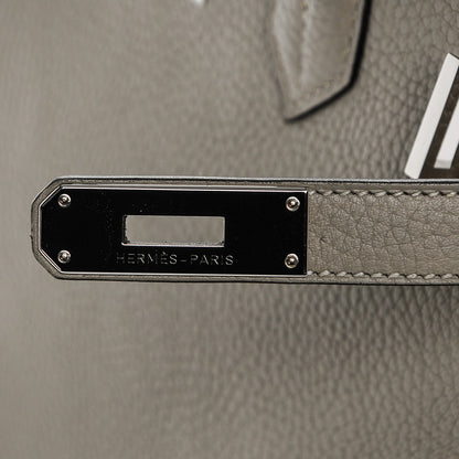 Hermes Taurillon Clemence Birkin 35 Sauge 7 of 8