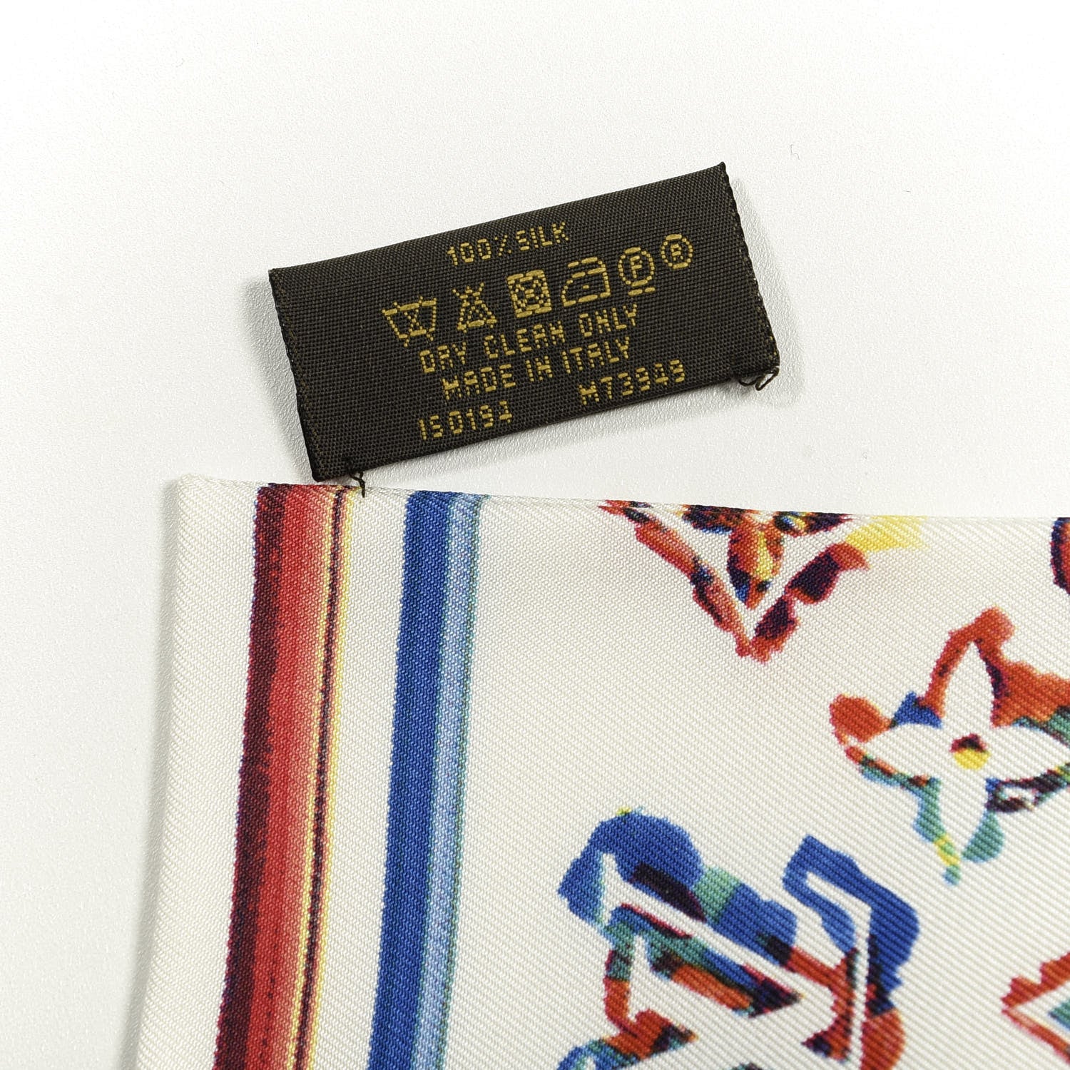 Louis Vuitton Silk Monogram Rainbow Bandeau White 4 of 4