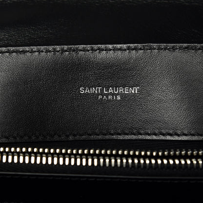 Saint Laurent Calfskin Y Quilted Monogram Medium Loulou Chain Satchel Black 8 of 9