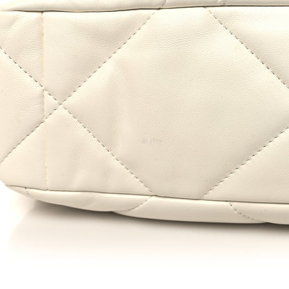 Chanel Lambskin Quilted Large Chanel 19 Flap White 11 of 11