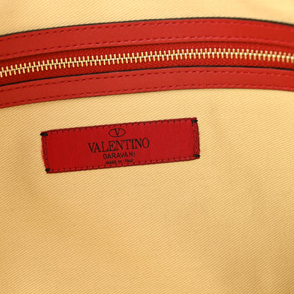 Valentino Garavani Vitello Large Rockstud Zip Wristlet Pouch Rosso Valentino 6 of 10