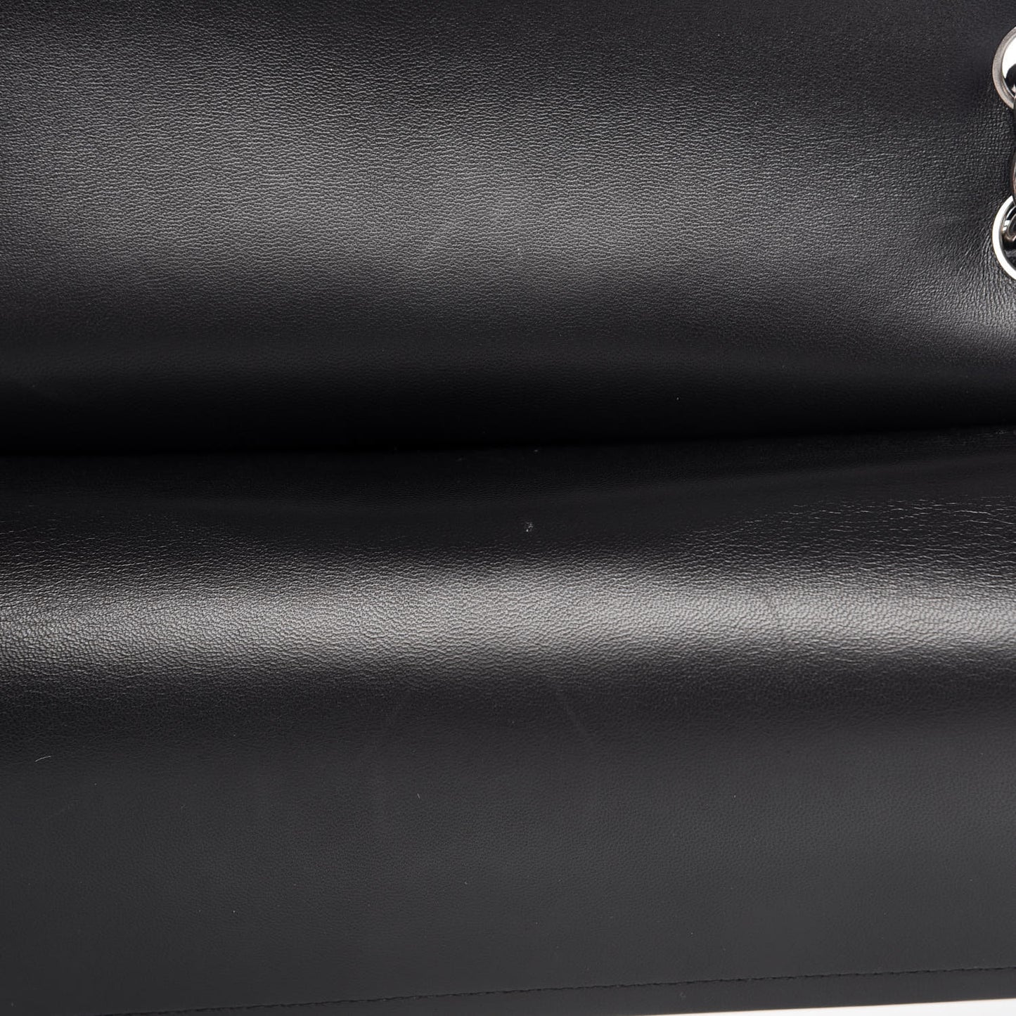 Lambskin Quilted Jumbo Double Flap Black