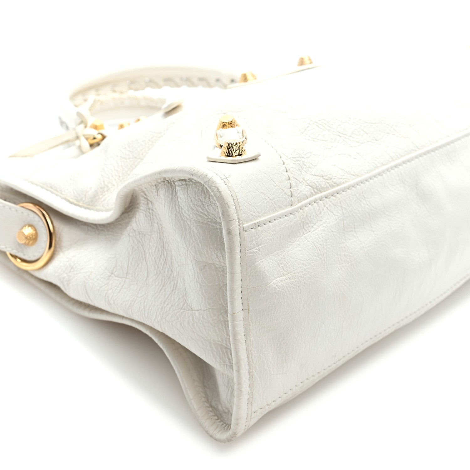 Balenciaga Agneau Giant 12 Gold Hardware City Blanc Creme Light Craie 9 of 10
