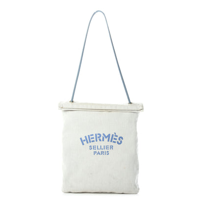 Hermes Canvas Aline Grooming Bag Craie Blue Jean 1 of 9