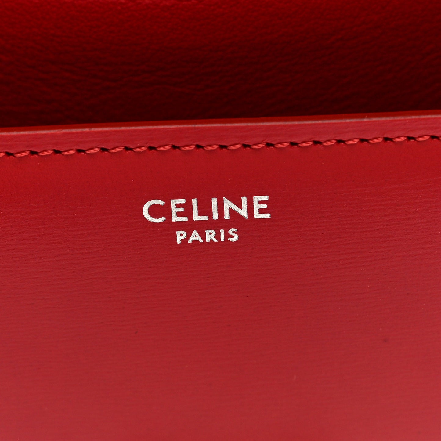 Box Calfskin Medium Classic Box Flap Bag Red