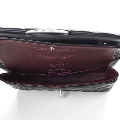 Chanel Lambskin Quilted Medium Double Flap Black 8 of 9