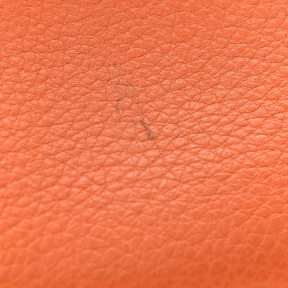 Hermes Taurillon Clemence Lindy 34 Orange 9 of 9