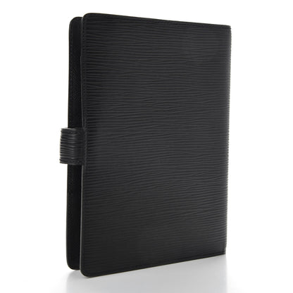 Louis Vuitton Epi Medium Ring Agenda Cover Black 3 of 7