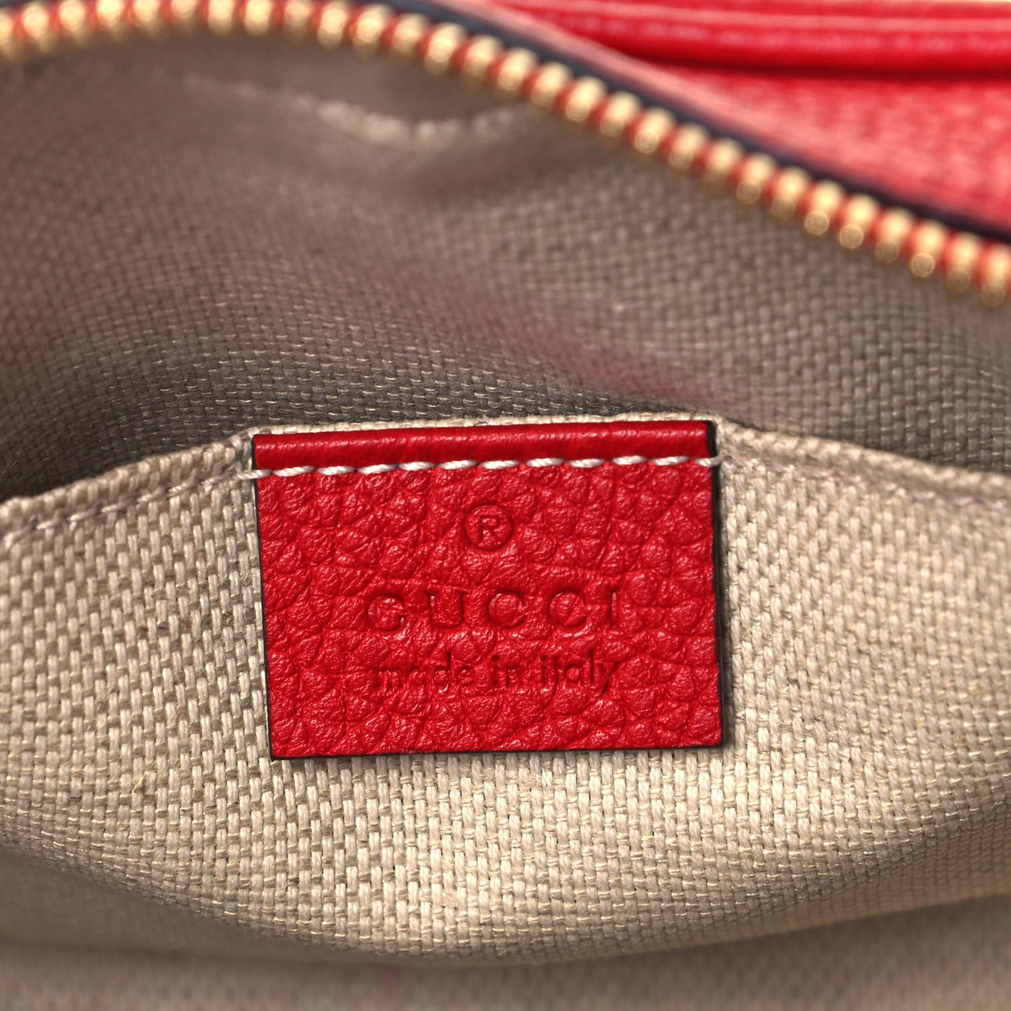 Pebbled Calfskin Small Soho Disco Bag Tabasco Red