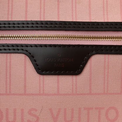 Louis Vuitton Damier Ebene Neo Neverfull MM Rose Ballerine 7 of 14