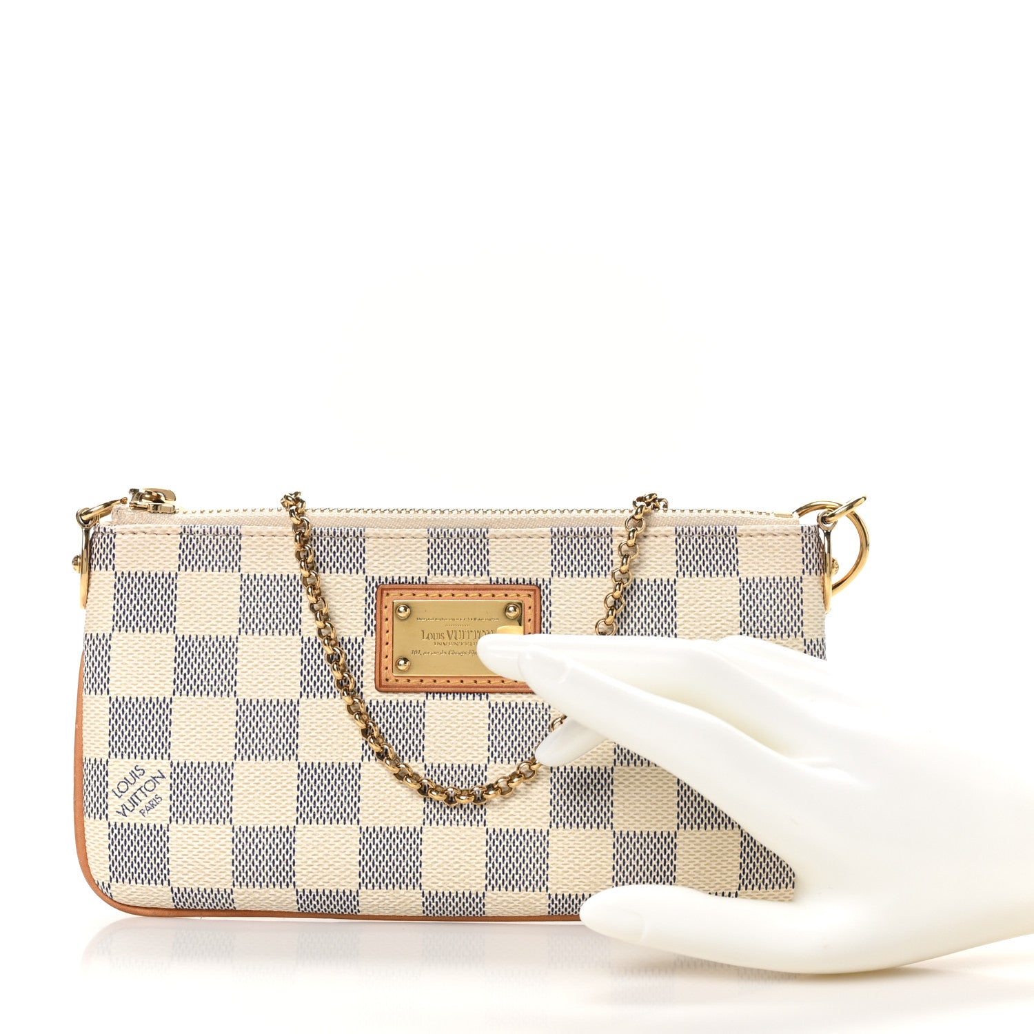 Louis Vuitton Damier Azur Pochette Milla MM 2 of 7