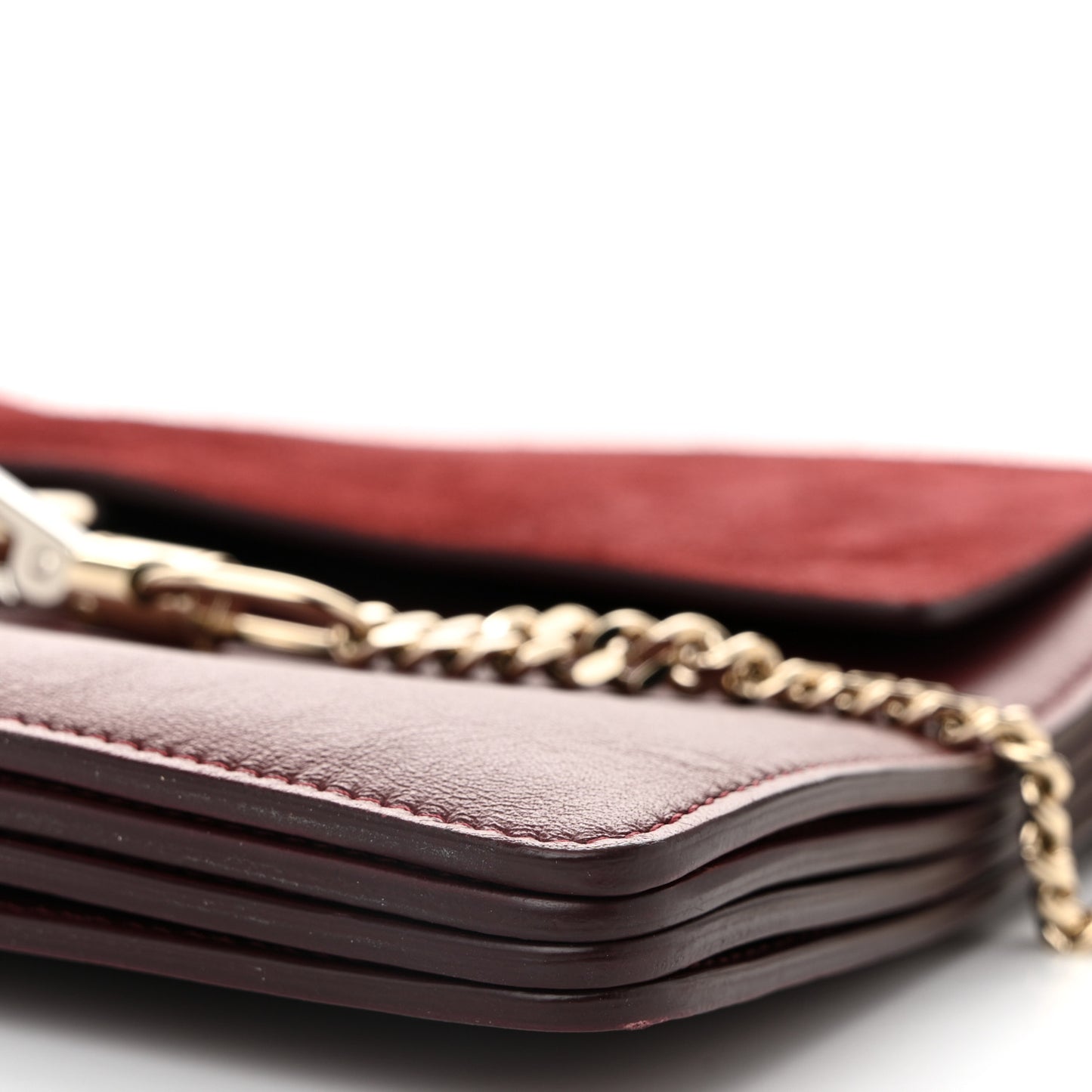 Calfskin Suede Medium Faye Shoulder Bag Plum Purple