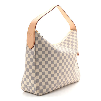 Louis Vuitton Damier Azur Slouchy MM 3 of 9