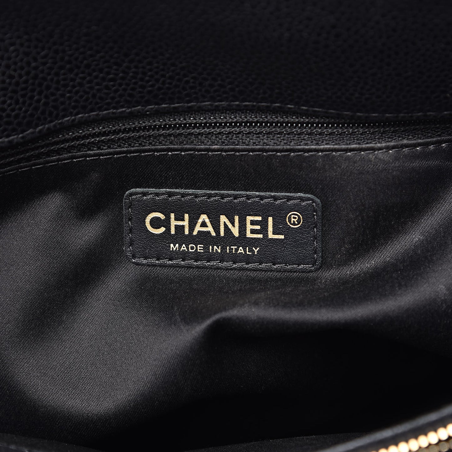 Caviar Quilted Grand Shopping Tote GST Black
