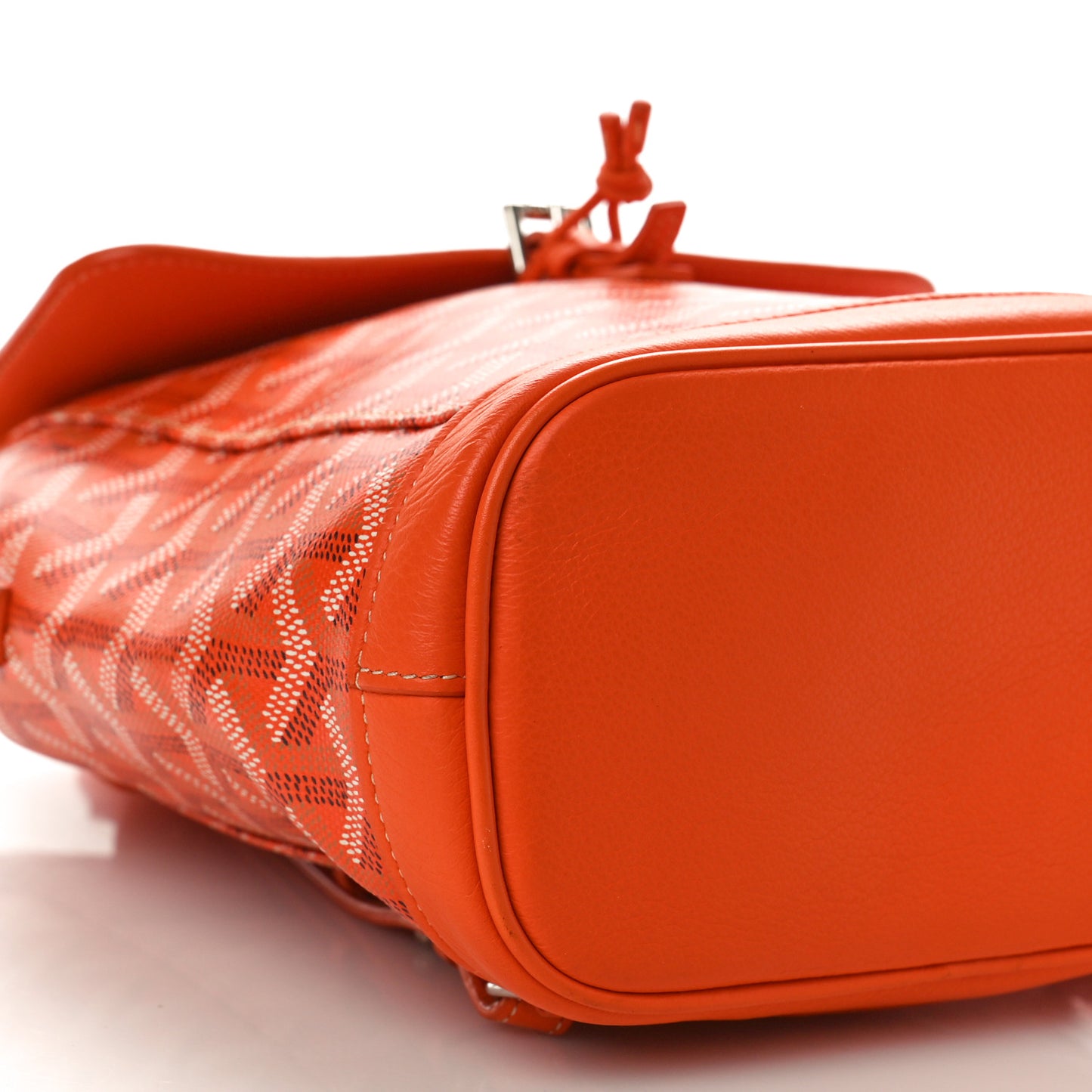 Goyardine Calfskin Mini Alpin Backpack Orange