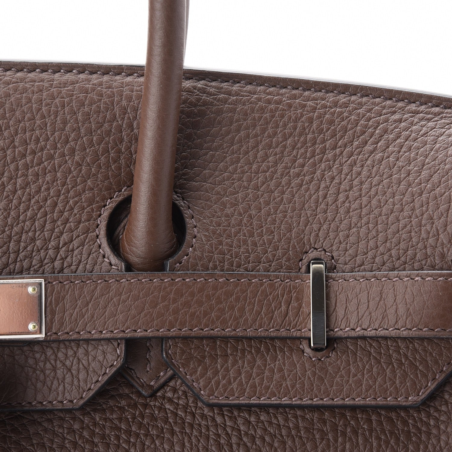 Hermes Taurillon Clemence Birkin 35 Cacao 7 of 32