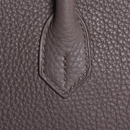 Hermes Togo Horeshoe Birkin 35 Etain Gris Perle 30 of 37
