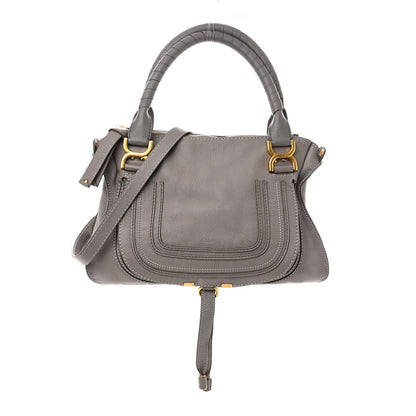 Chloe Calfskin Medium Marcie Satchel Cashmere Grey 1 of 11