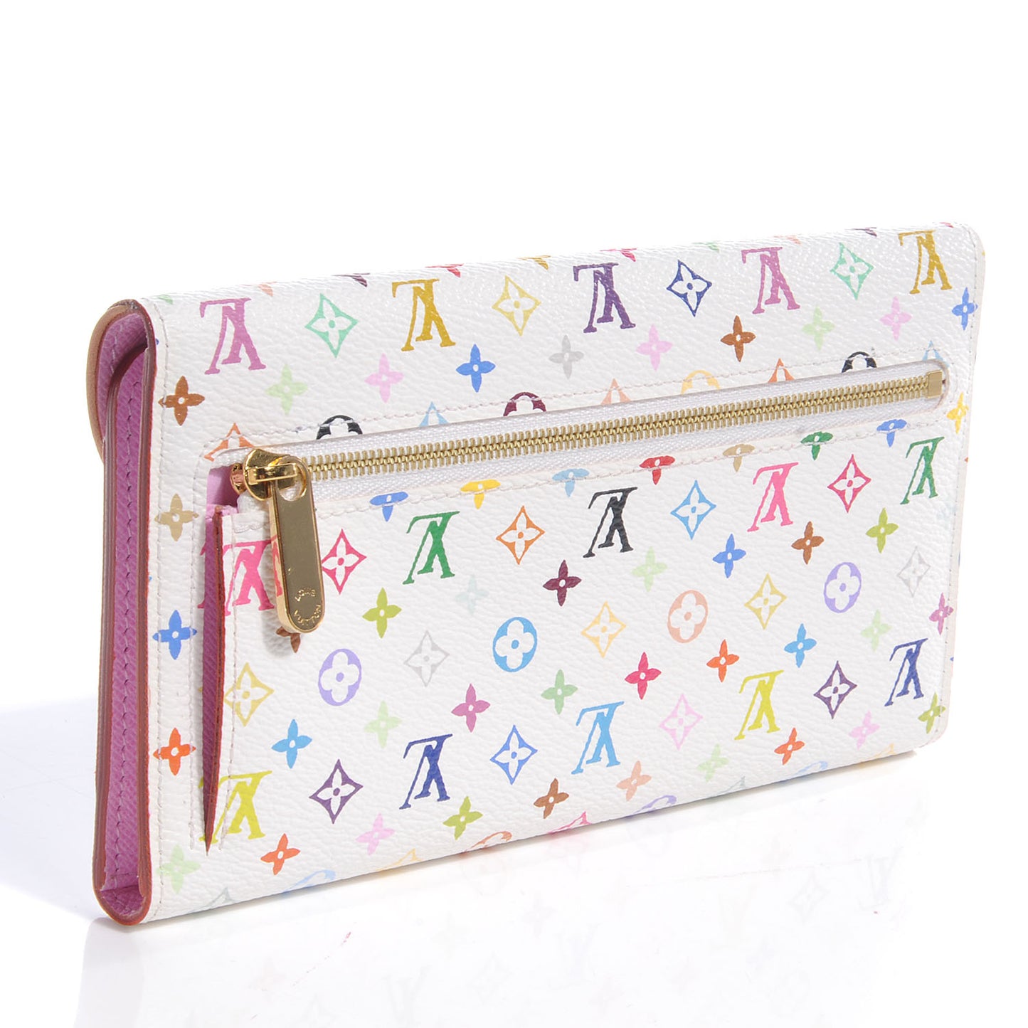 Monogram Multicolor Eugenie Wallet White