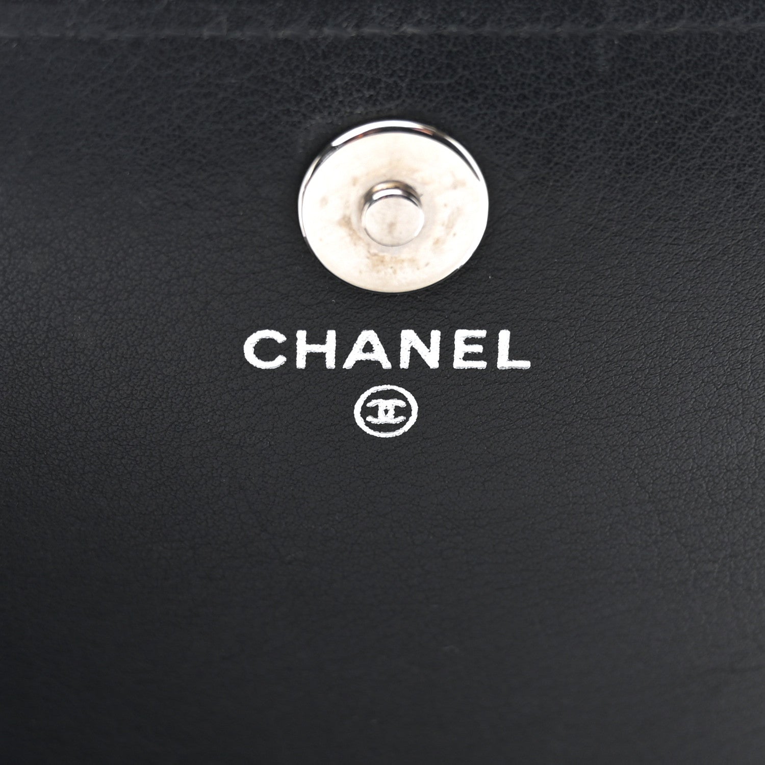 Chanel Patent Strass Wallet On Chain WOC Black 6 of 11