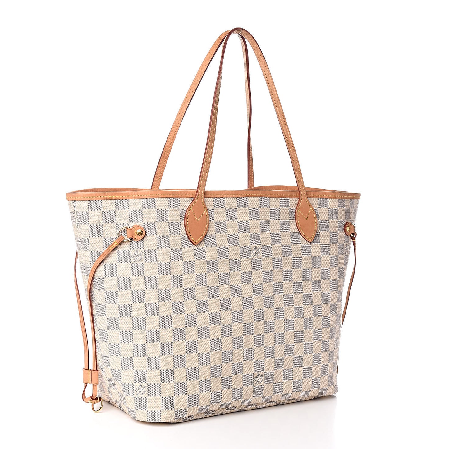 Damier Azur Neo Neverfull MM Rose Ballerine