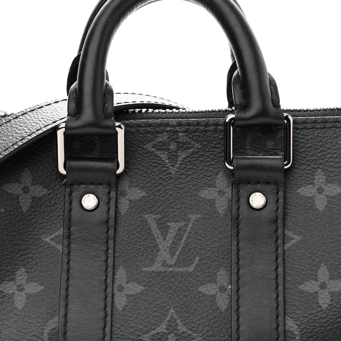 Reverse Monogram Eclipse Keepall XS Black