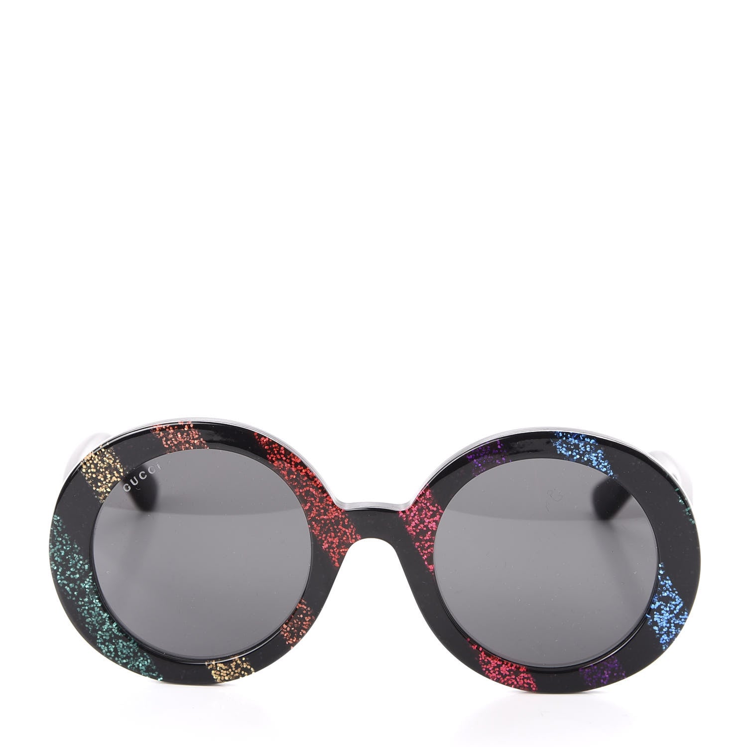 Gucci Acetate Round Glitter GG0319S Sunglasses Rainbow 2 of 8