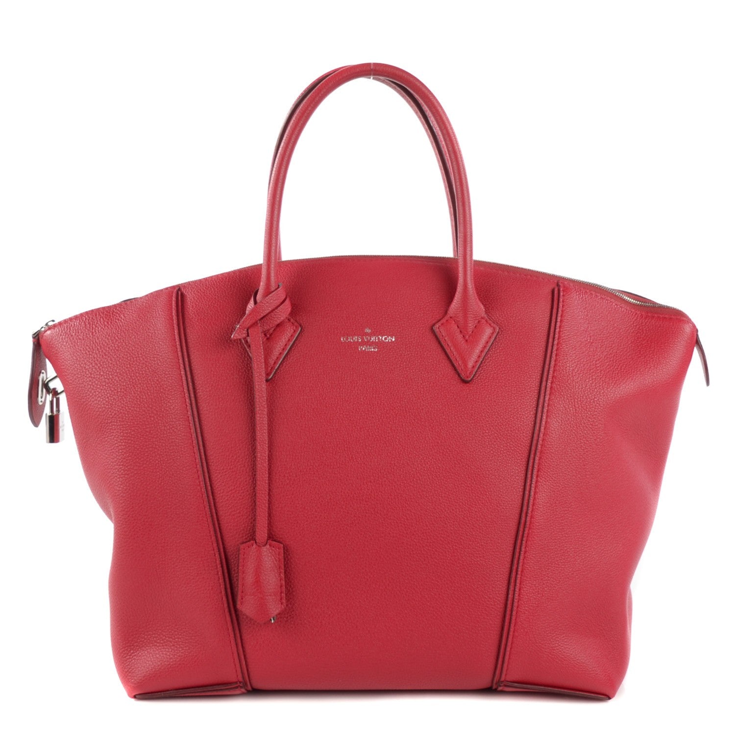 Louis Vuitton Veau Cachemire Soft Lockit MM Framboise 1 of 7