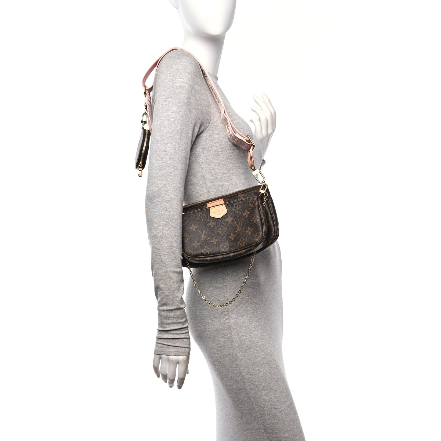 Monogram Multi Pochette Accessories Rose Clair