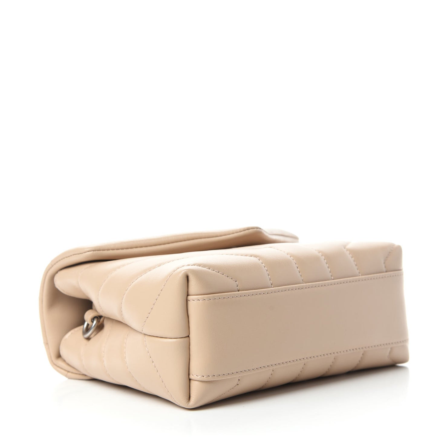 Calfskin Y Quilted Monogram Toy Loulou Satchel Nude Powder