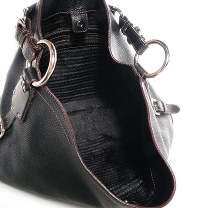 Prada Vitello Daino Hobo Nero Black 5 of 11