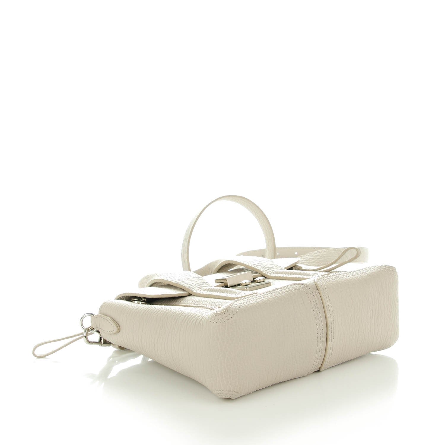 3.1 Phillip Lim 3.1 Textured Calfskin Mini Pashli Satchel Feather 4 of 8