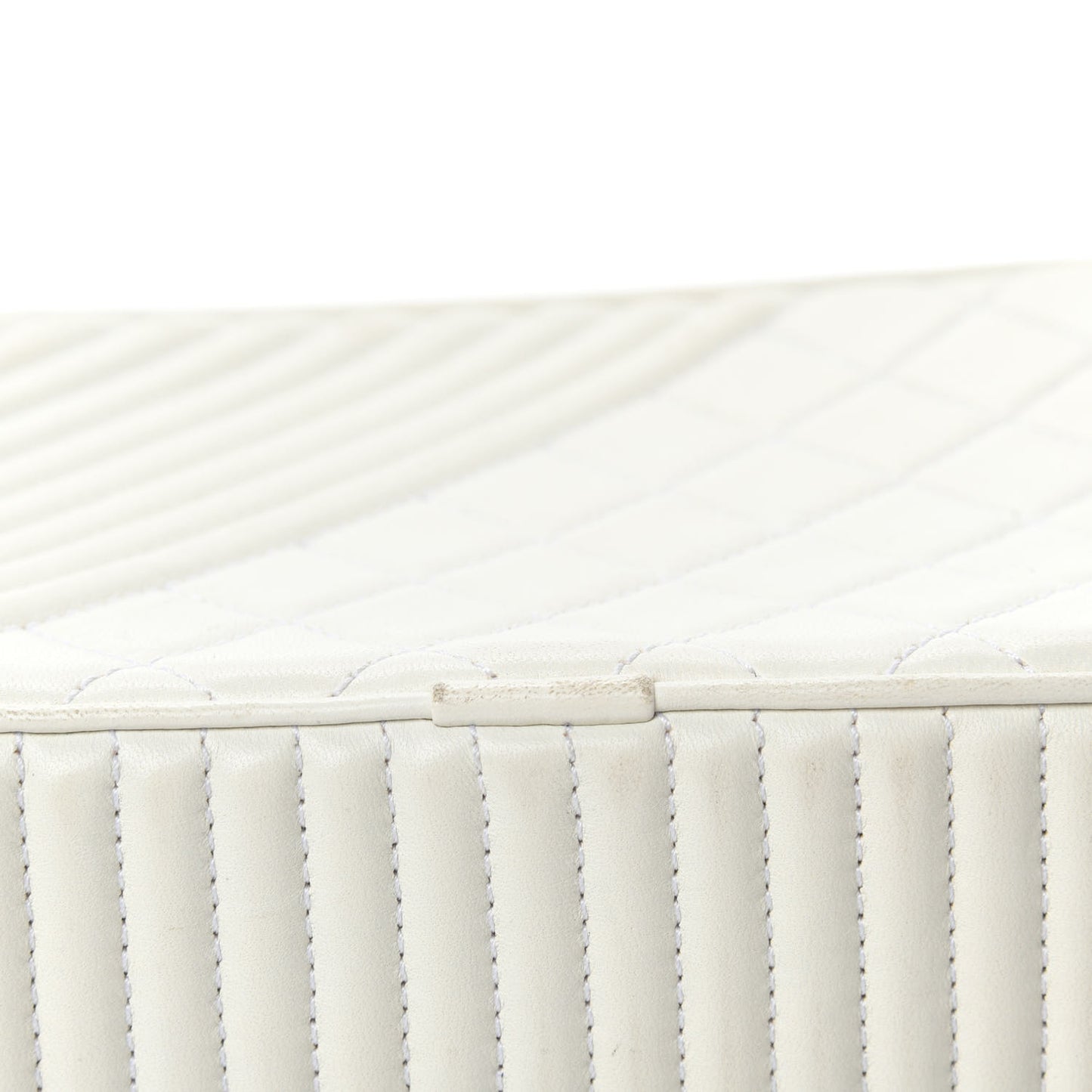 Lambskin Small Coco Boy Camera Case White