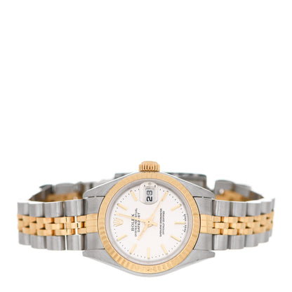 Rolex Stainless Steel 18K Yellow Gold 26mm Oyster Perpetual Datejust Watch Silver 79173 2 of 4