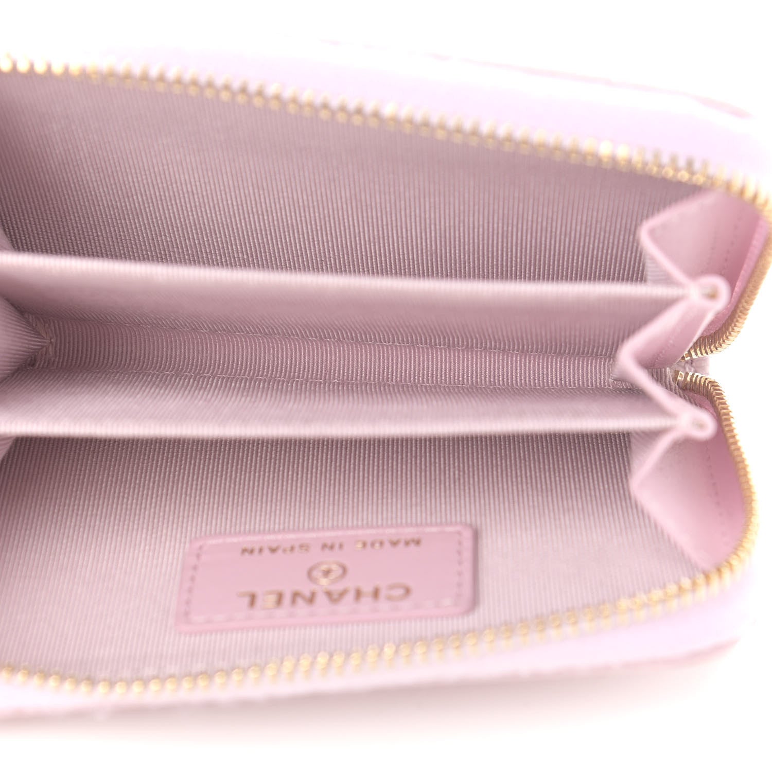Chanel Caviar Quilted Zip Coin Purse Light Pink 5 of 8