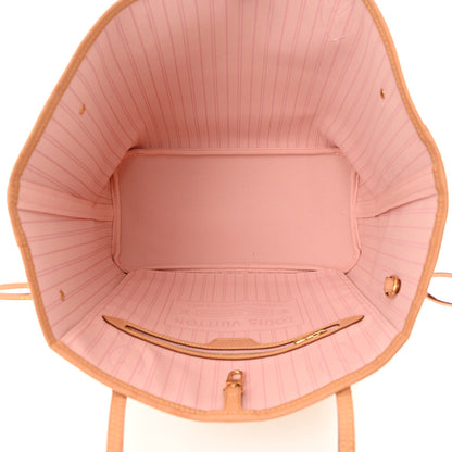 Louis Vuitton Damier Azur Neo Neverfull MM Rose Ballerine 6 of 10