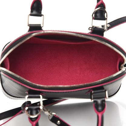 Louis Vuitton Epi Alma BB Black Hot Pink 6 of 10